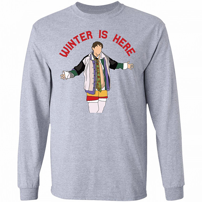 Winter Is Here Hoodie, Sport Grey, Long Sleeve
