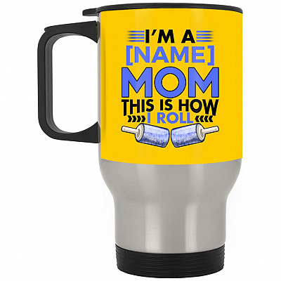 14 oz. Silver Travel Mug