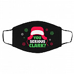 You Serious Clark Face Mask Cover, Black, Cloth Face Cover – Medium/Large