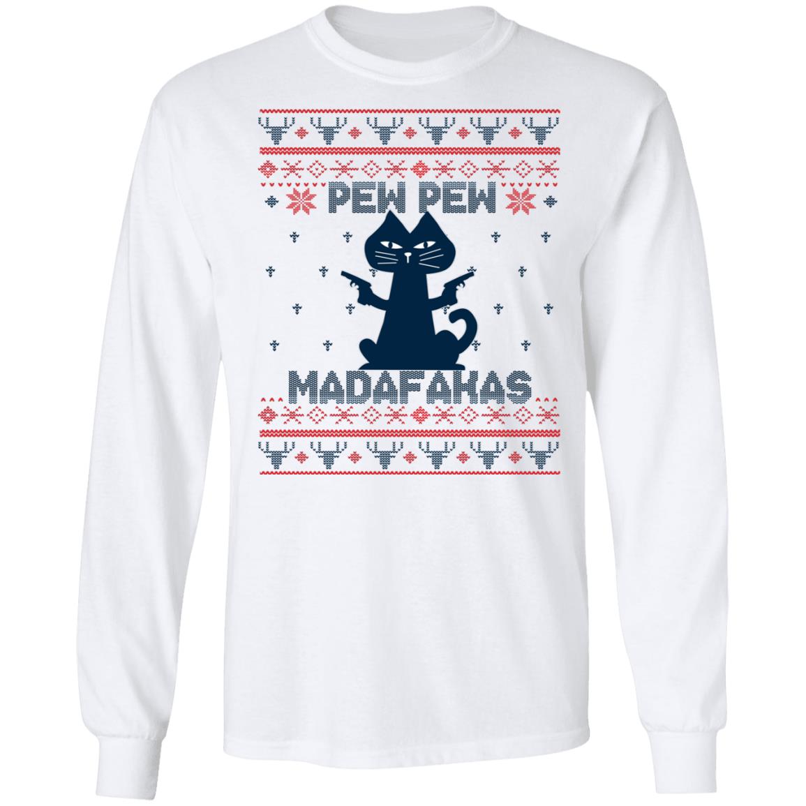 2. Pew Pew Madafakas(6), White, Long Sleeve