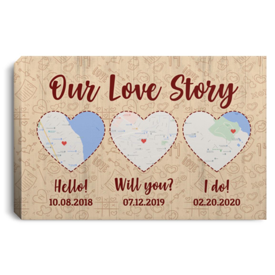 6O. Love Story-Sample Design Personalized Photo Our Love Story Journal, White, 0.75'' Framed Canvas 6O. Love Story-Sample Design Personalized Photo Our Love Story Journal, White, 0.75'' Framed Canvas