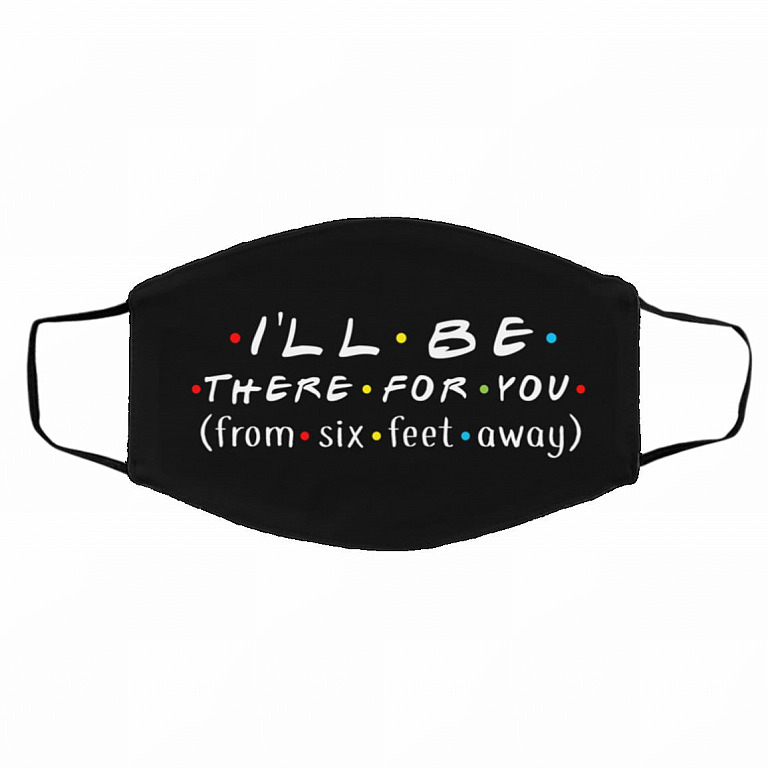 3. I'll Be There-A(1), White, Cloth Face Cover – Medium/Large