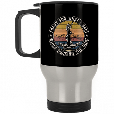 14 oz. Silver Travel Mug