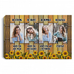 Custom Photo Be Strong Be Brave, White, 0.75'' Framed Canvas Custom Photo Be Strong Be Brave, White, 0.75'' Framed Canvas