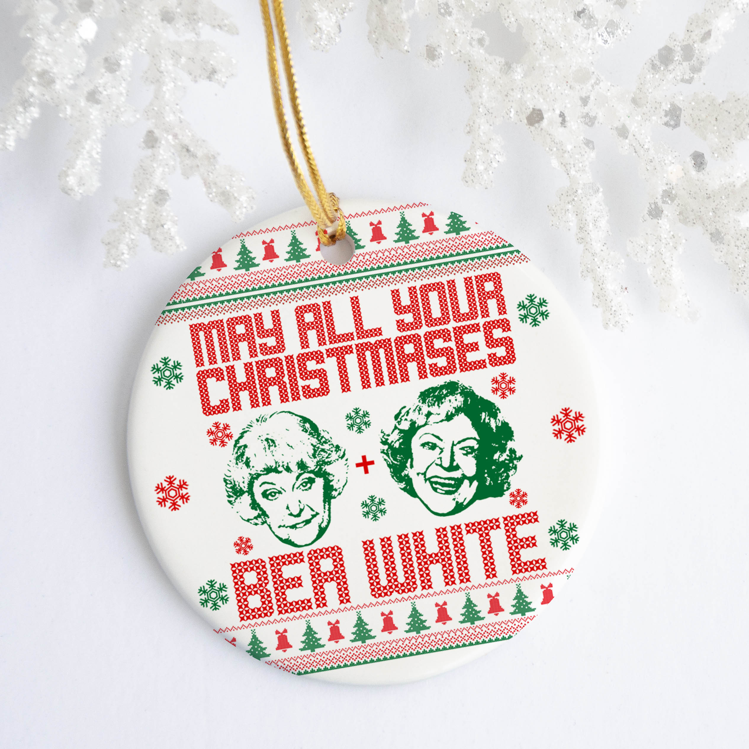 36 HG_ May All Your Christmases Bea White - ornament MK