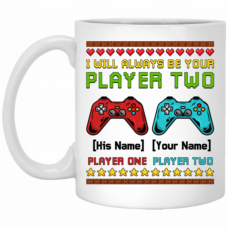 Personalized I Will Always Be Your Player, White, 11 oz. White Mug