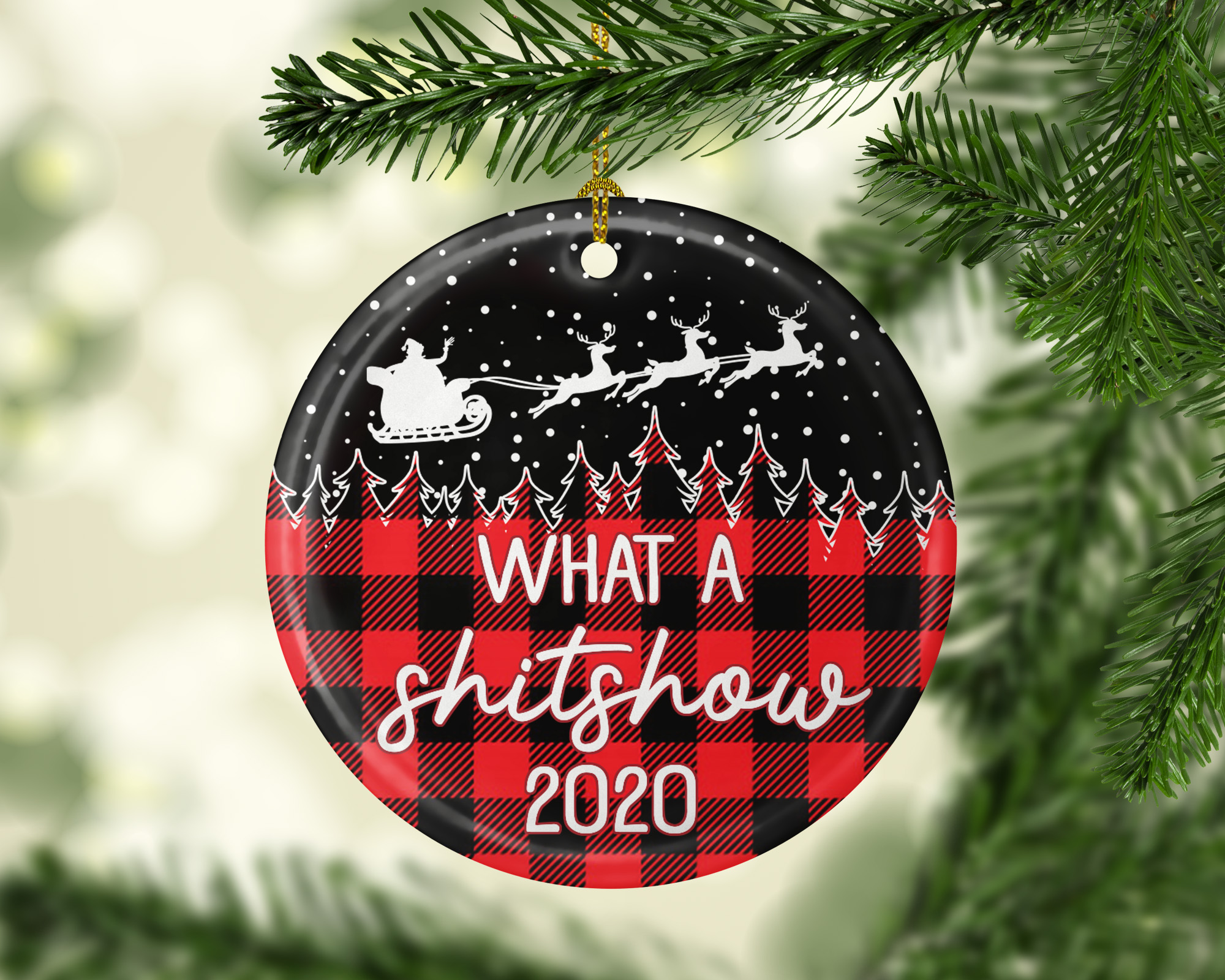 What A Shitshow 2020 Ornament mk