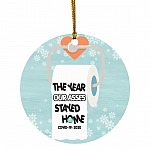 4MH. Asses, White, Circle Ornament 4MH. Asses, White, Circle Ornament