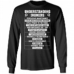 Understanding Engineers Hoodie, Black, Long Sleeve