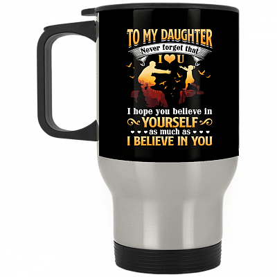 14 oz. Silver Travel Mug