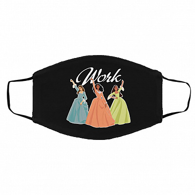 Work Schuyler Mask, Black, Cloth Face Cover – Medium/Large