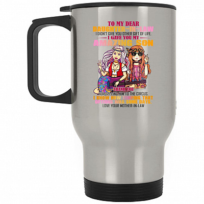 14 oz. Silver Travel Mug