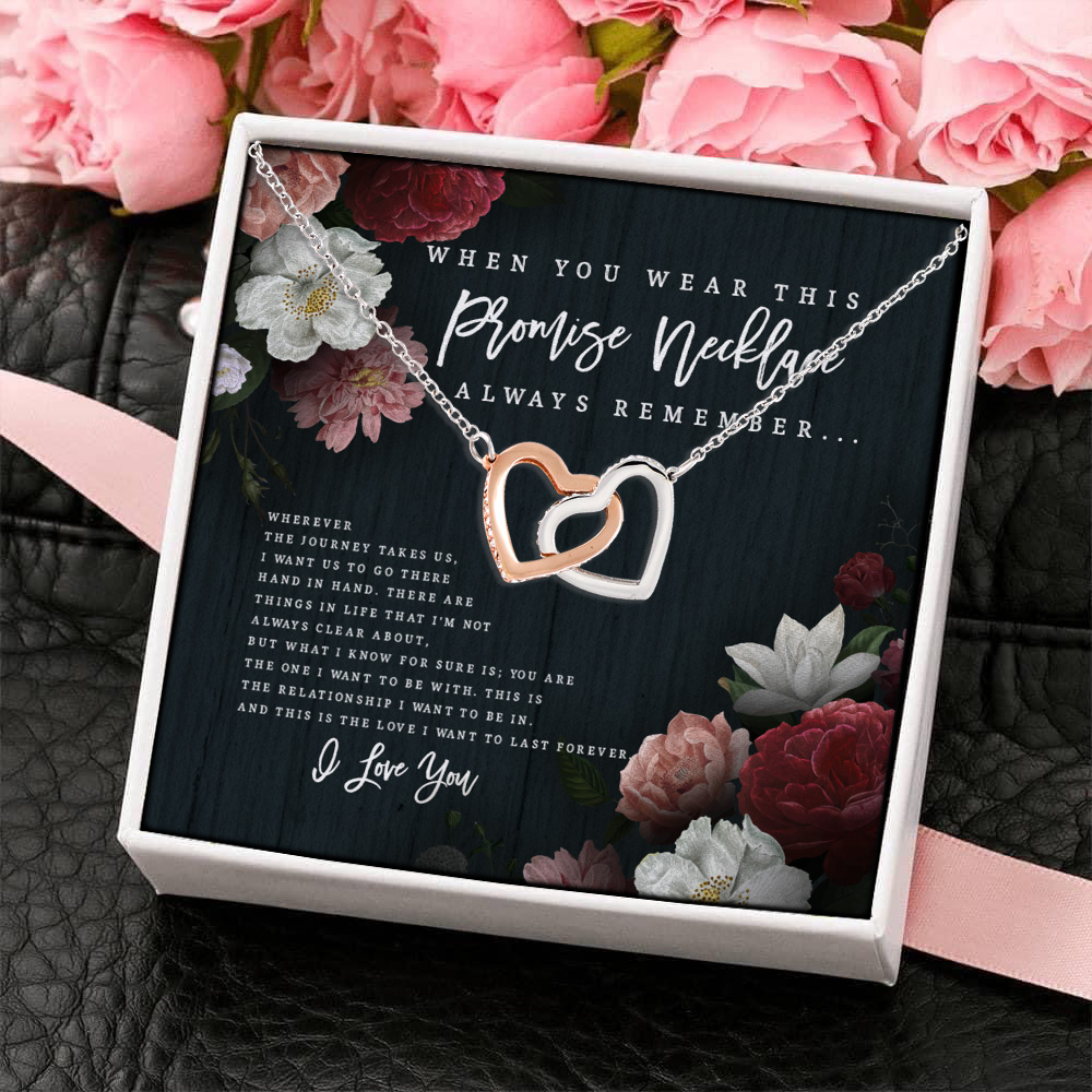 2VT. When You Wear This Promise Necklace(4) Interlocking Hearts Necklace 4