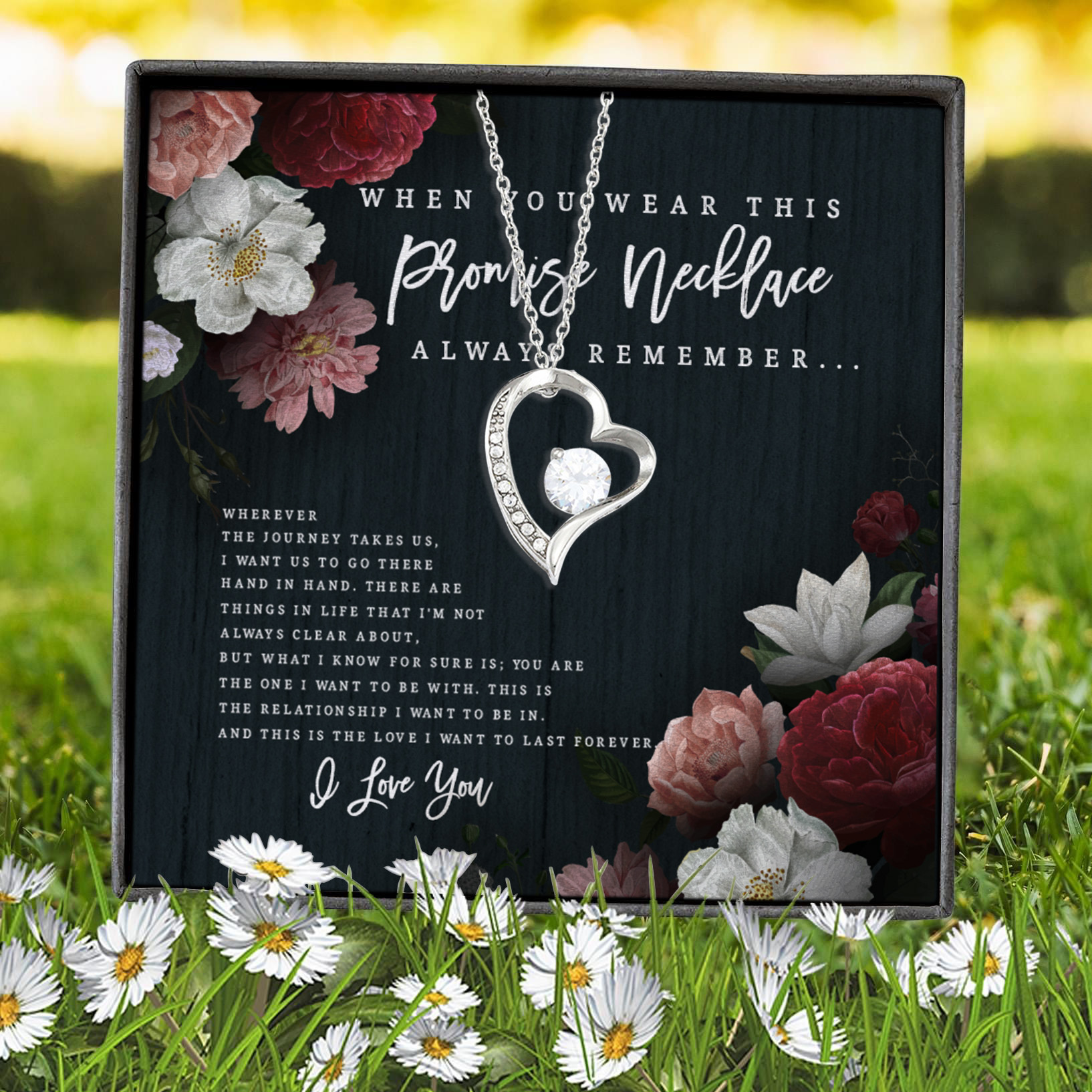 2VT. When You Wear This Promise Necklace(4) Forever Love Necklace (Silver) 7