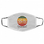 Cycologist Mask, White, Cloth Face Cover – Medium/Large