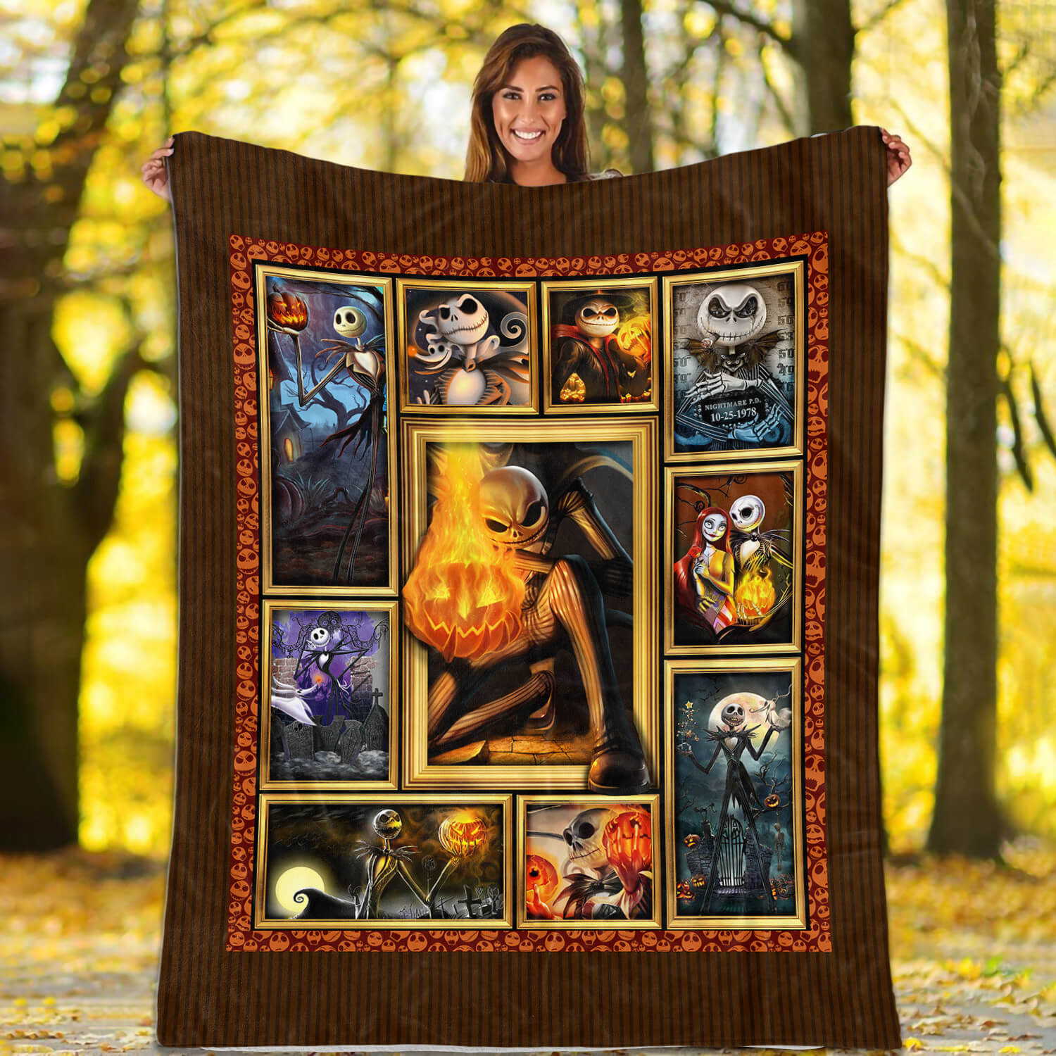 1BN. Jack Skellington Blanket - mk2
