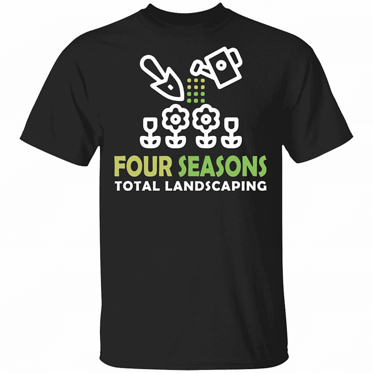 Four Seasons Total Landscaping T-Shirt, Black, Unisex T-Shirt