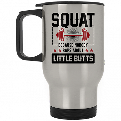 14 oz. Silver Travel Mug