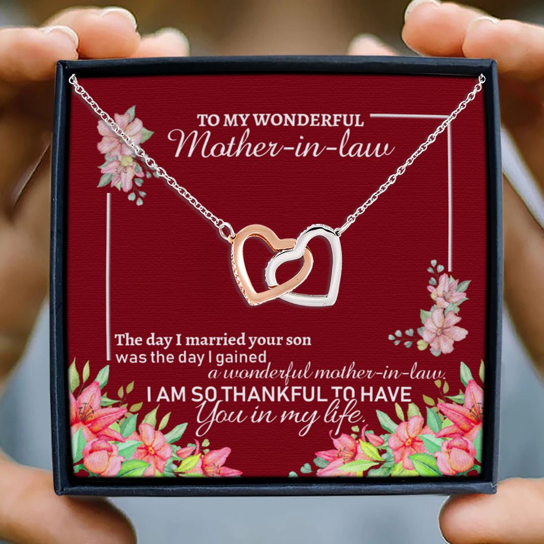 7 HG ưu tiên_ To My Wonderful Mother in law (5) Interlocking Hearts Necklace 3