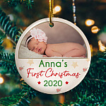 58 HG. Baby First Christmas Custom Photo mk 2