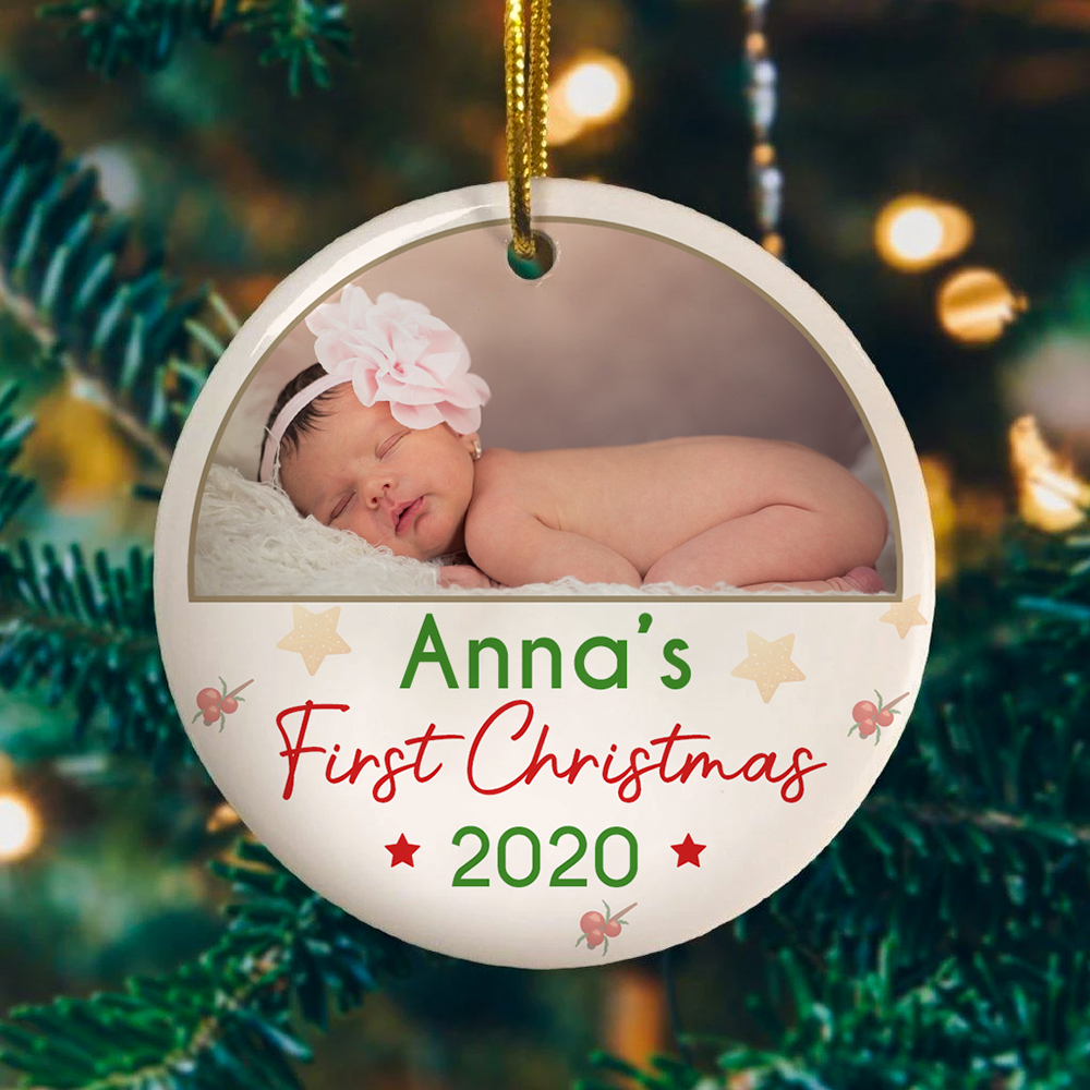 58 HG. Baby First Christmas Custom Photo mk 2