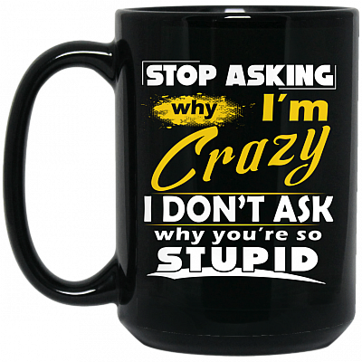 15 oz. Black Mug