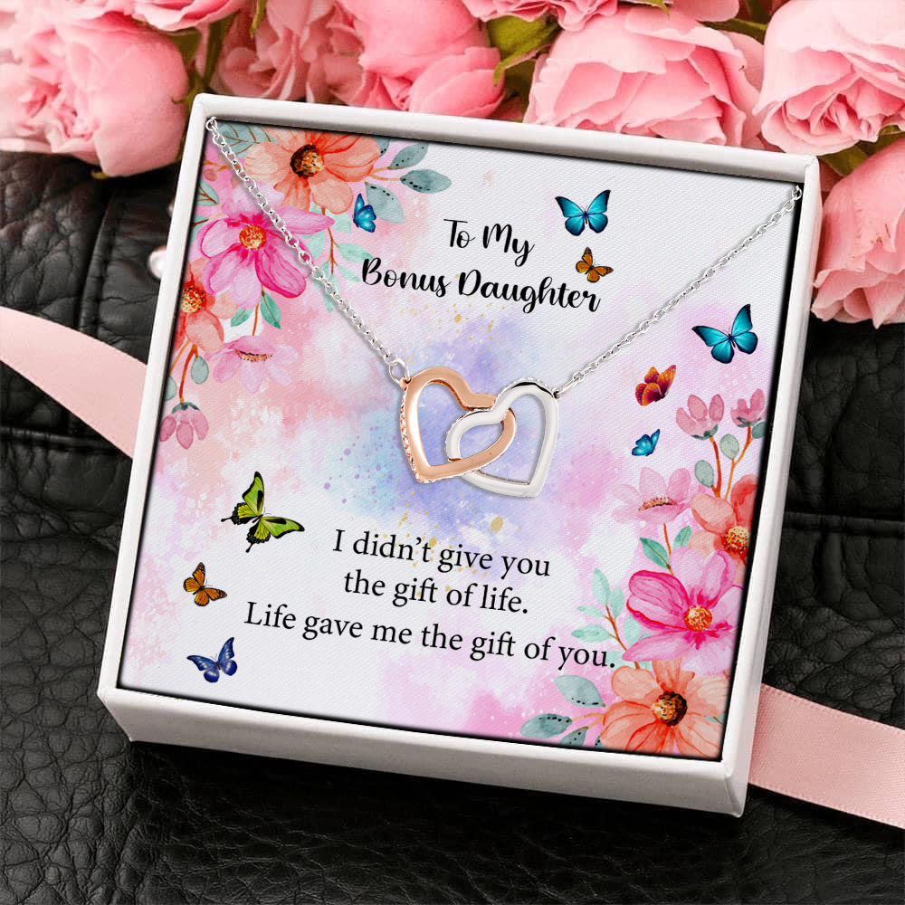 9Th. Bonus Daughter Interlocking Hearts Necklace 4