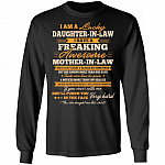 I Am A Lucky Daughter In Law, Black, Long Sleeve