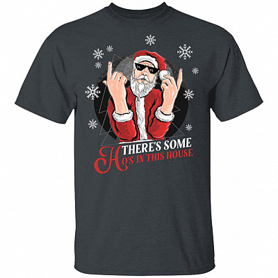 There's Some Ho's In This House Shirt, Dark Heather, Unisex T-Shirt