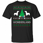 Walking In A Wiener Wonderland Shirt, Black, Unisex T-Shirt
