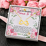 To My Amazing Mama To Be You Are Going To Make A Wonderful Mama Infinity Heart Pendant Necklace