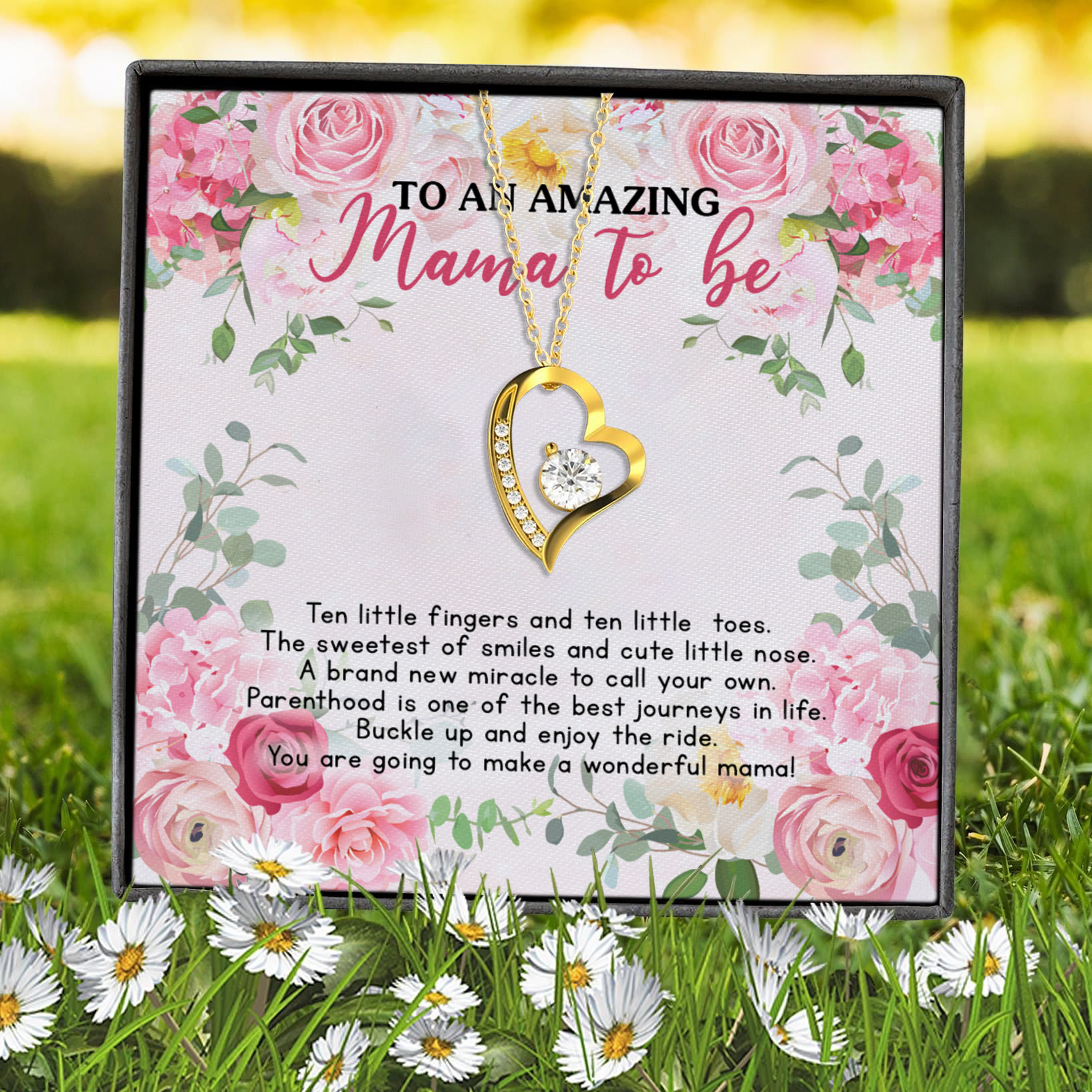 11Th. Mama To Be Forever Love Necklace (Gold) 7