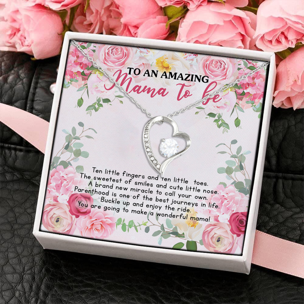 11Th. Mama To Be Forever Love Necklace (Silver) 4