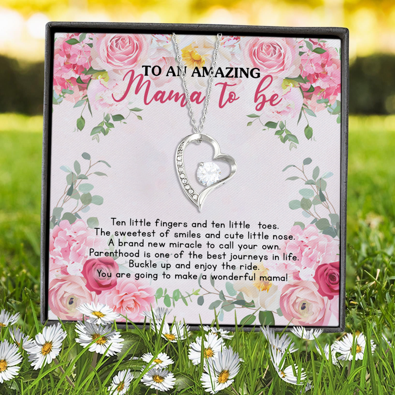 11Th. Mama To Be Forever Love Necklace (Silver) 7