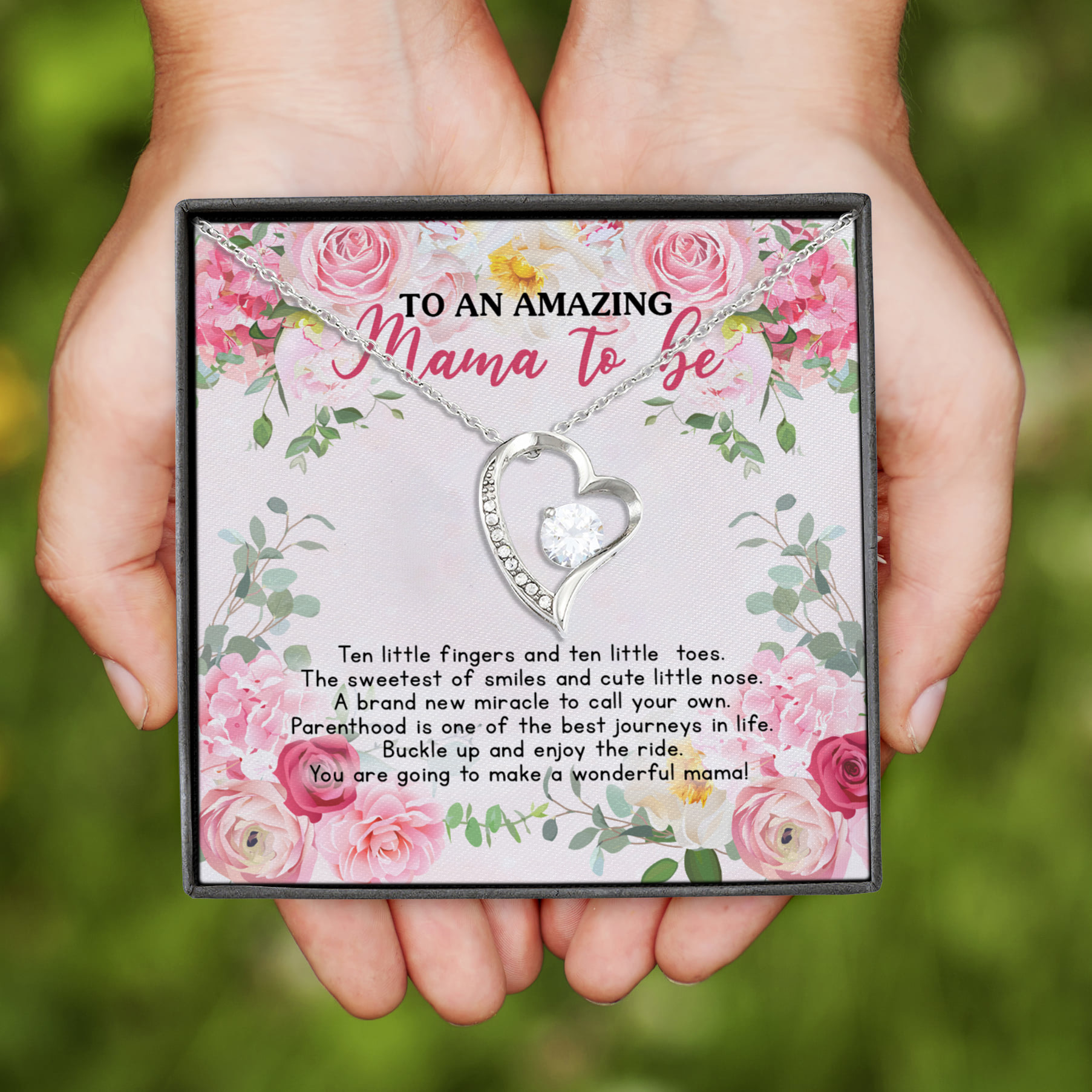 11Th. Mama To Be Forever Love Necklace (Silver)