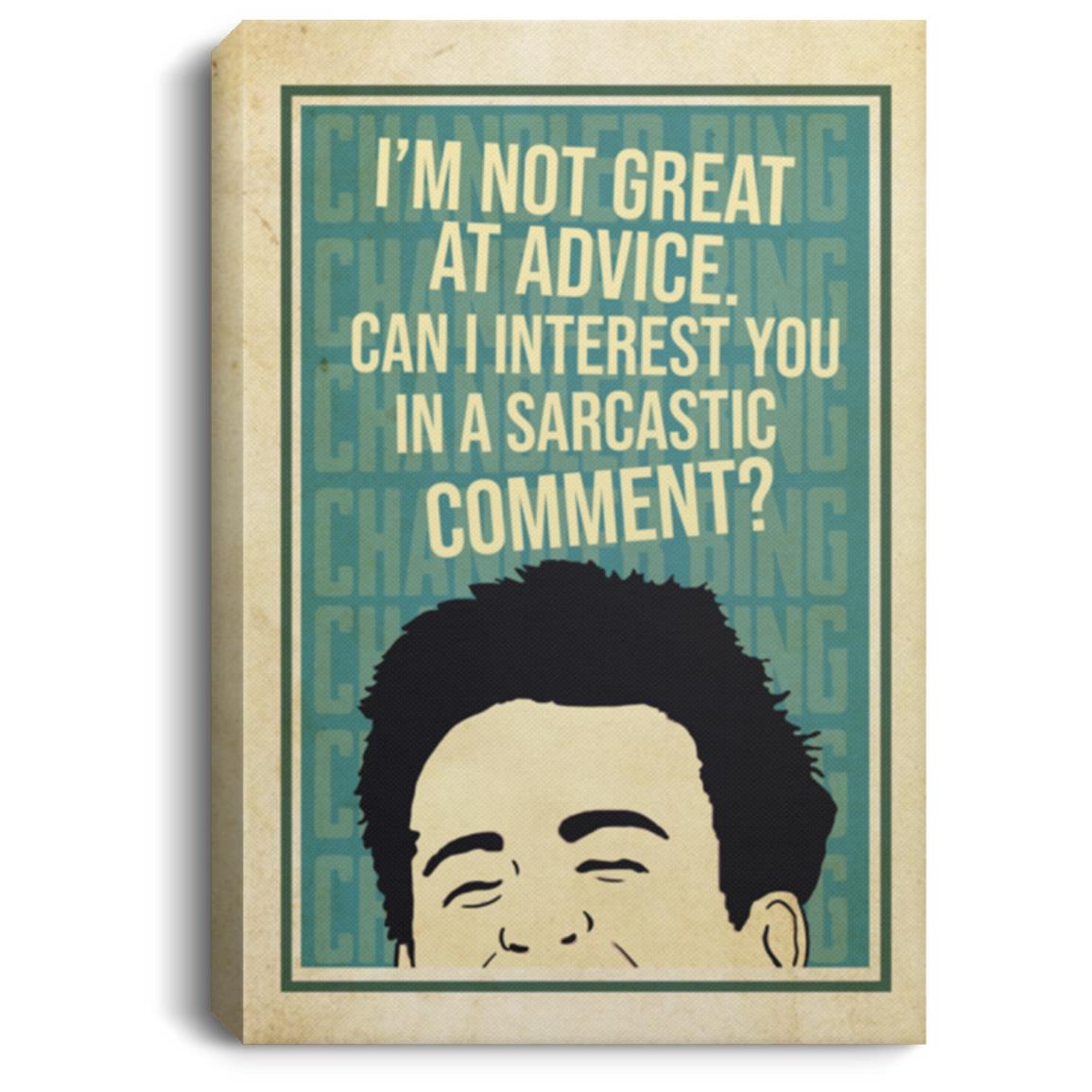 Chandler I'm Not Great, White, 0.75'' Framed Canvas Chandler I'm Not Great, White, 0.75'' Framed Canvas