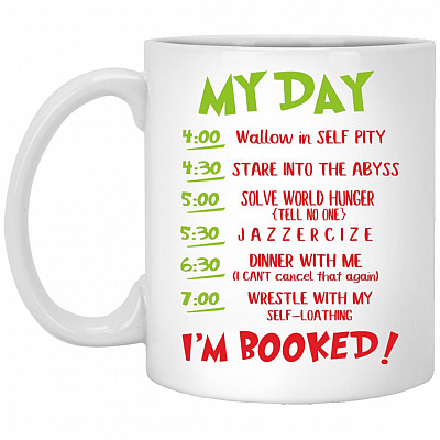 My Day Wallow In Self Pity, White, 11 oz. White Mug