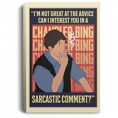 I'm Not Great At The Advice Canvas, White, 0.75'' Framed Canvas