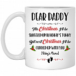 Personalized Dear Daddy, White, 11 oz. White Mug