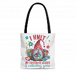 G-Nome I Knit but My Favorite Hobby Is Collecting Yarn AOP Tote Bag - Shoulder Bag