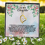 8VT. Dad To My Daughter If Ever There Is Tomorrow Forever Love Necklace (Gold) 7