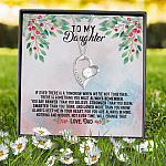 8VT. Dad To My Daughter If Ever There Is Tomorrow Forever Love Necklace (Silver) 7