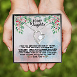 8VT. Dad To My Daughter If Ever There Is Tomorrow Forever Love Necklace (Silver)