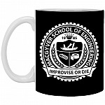 Macgyver School of Engineering, Black, 11 oz. White Mug