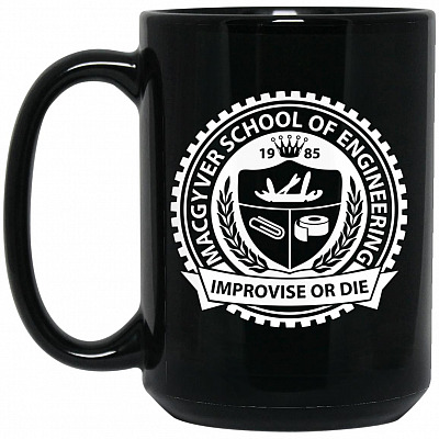 15 oz. Black Mug