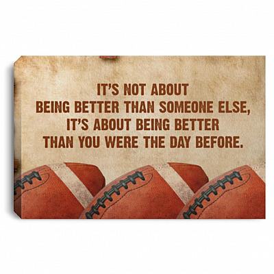 American Rugby Canvas, White, 0.75'' Framed Canvas