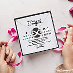 8O. To My Daugter Friends Infinity Heart Necklace (Silver) 5