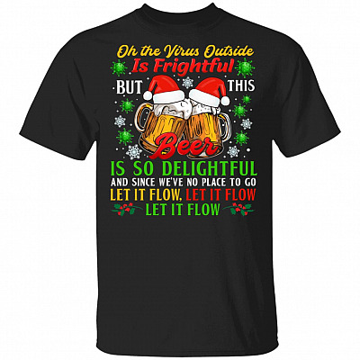 Oh The Virus Outside, Black, Unisex T-Shirt