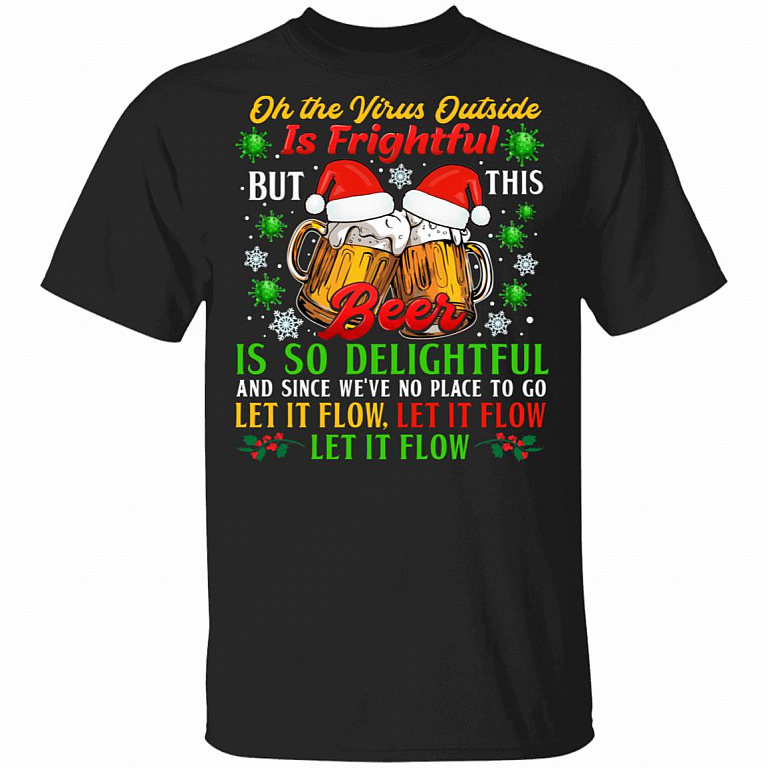Oh The Virus Outside, Black, Unisex T-Shirt