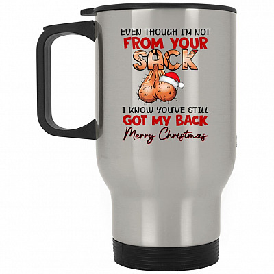 14 oz. Silver Travel Mug